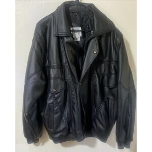 Indian Motorcycle Leather Jacket Scorpio Black Biker Riding Men's XL Need Zipper